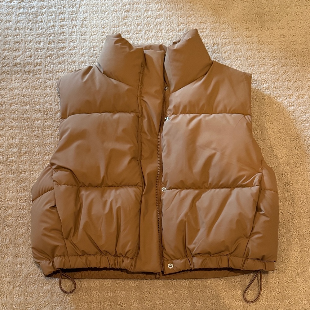 Love Tree Brown Puffer Vest